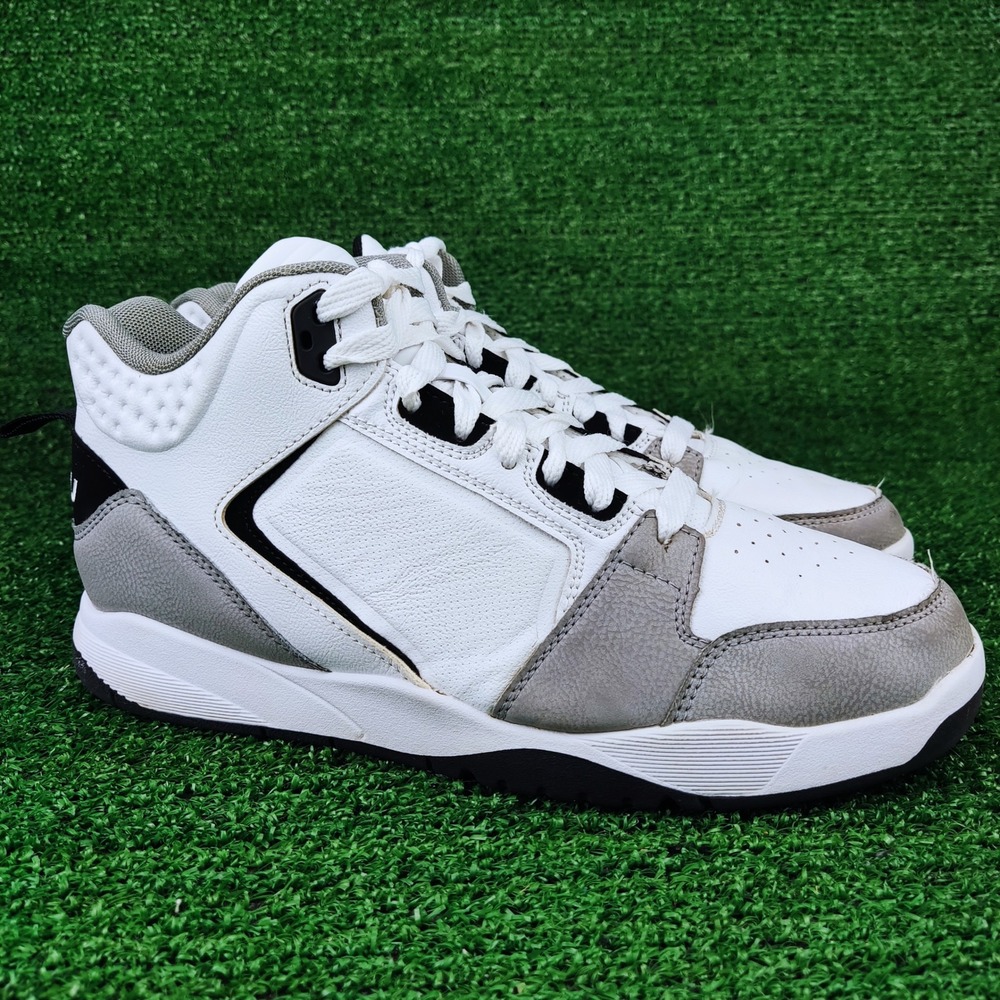 FUBU Sneakers Mens 8.5 White Grey MNFB24SC002 Mid Top Basketball Athletic Shoes